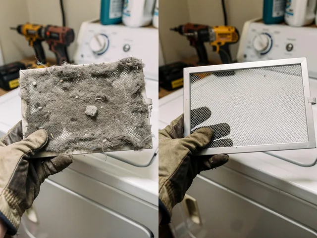 Professional lint trap cleaning by Daytona Beach Dryer Vent Cleaning in Daytona Beach