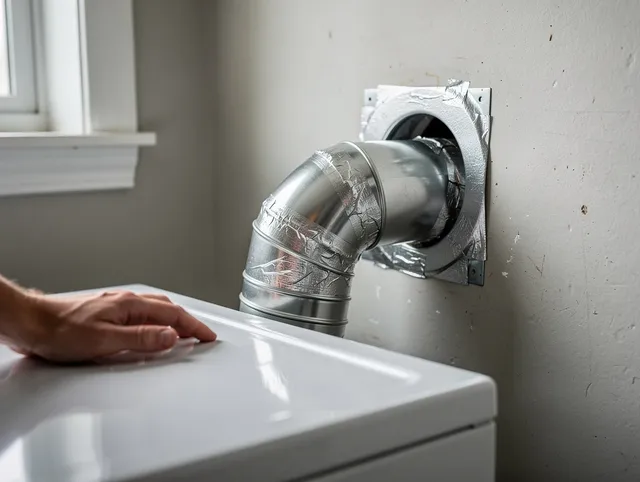Daytona Beach Dryer Vent Cleaning expert performing professional dryer vent repair and installation in Daytona Beach